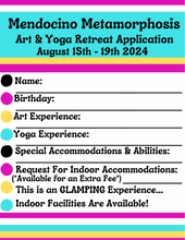 Load image into Gallery viewer, Mendocino Metamorphosis Retreat August 15-19 2024