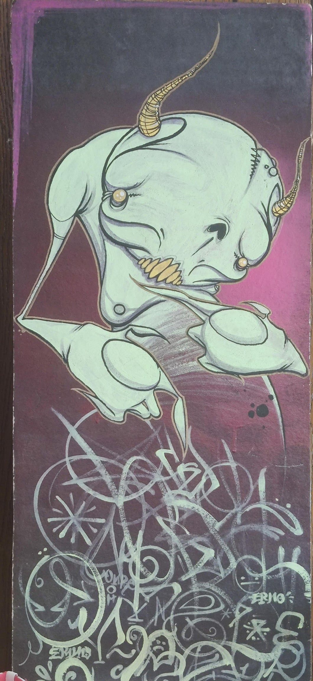 (Alien Graffiti Panel) By Aigo