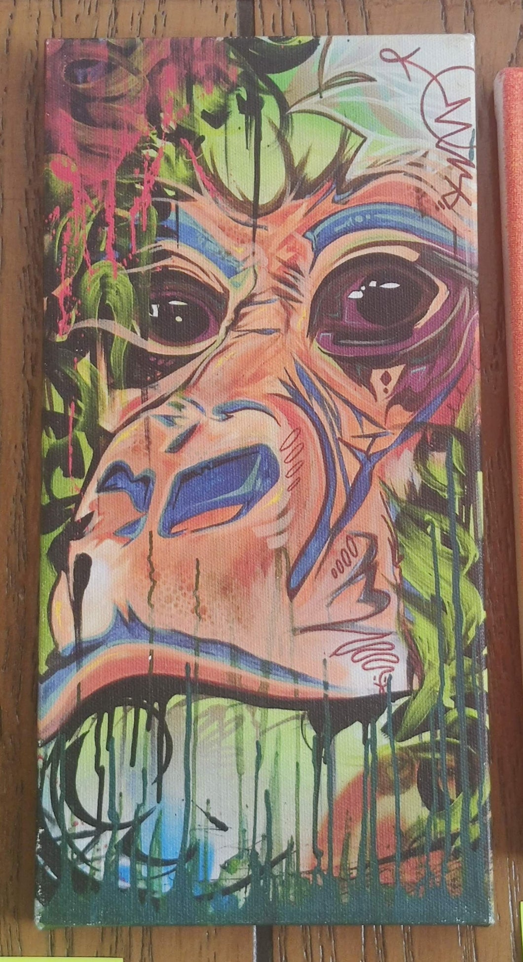 (Monkey Graffiti Panel) By Aigo
